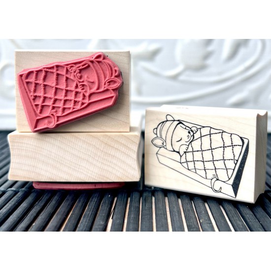 Matchbox Mouse Rubber Stamp