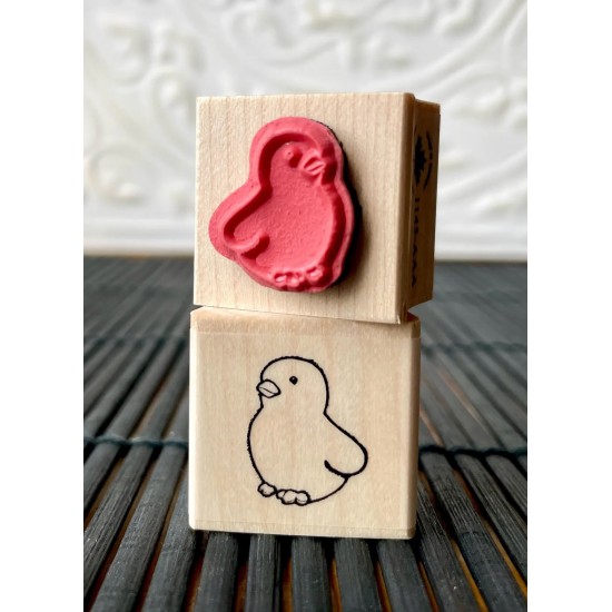 Plush Baby Chick Toy Rubber Stamp