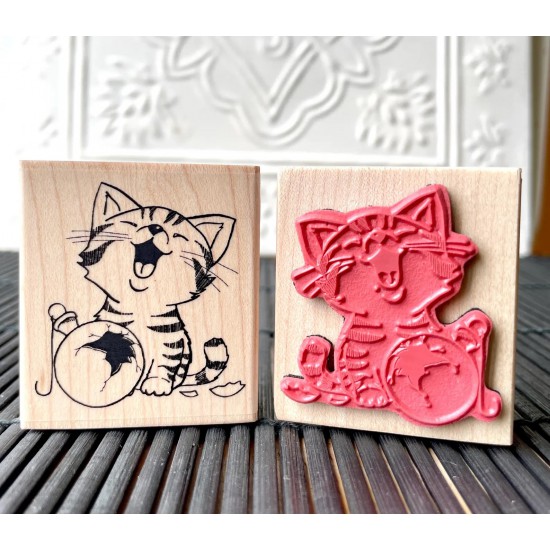 Sophie's Christmas Cat-tastrophy Rubber Stamp