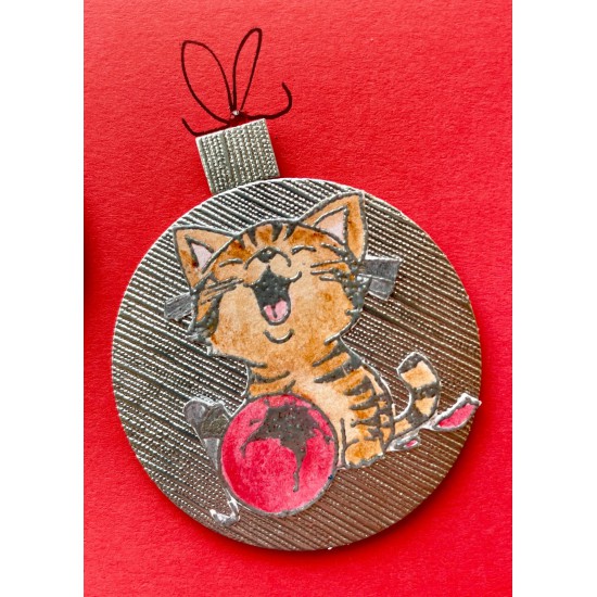 Sophie's Christmas Cat-tastrophy Rubber Stamp