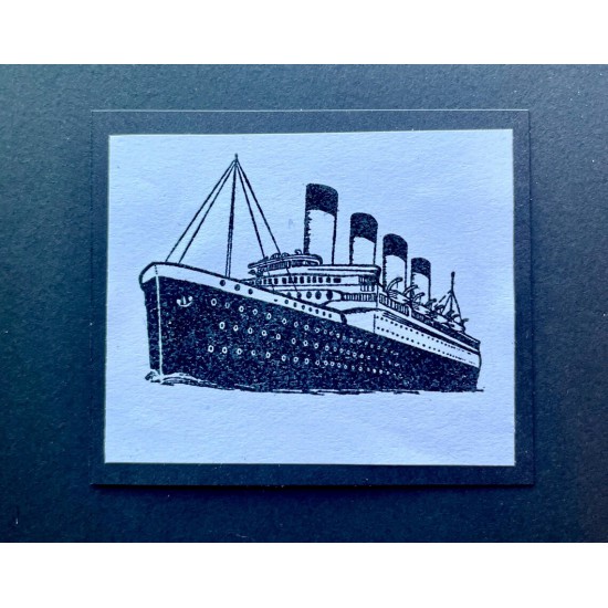 Vintage Ocean Liner Rubber Stamp