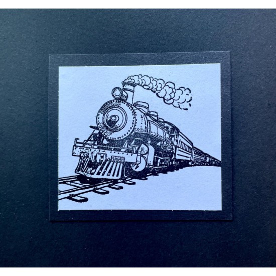 Vintage Steam Engine - Train Rubber Stamp