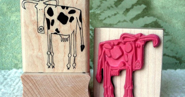 Cow Rubber Stamp