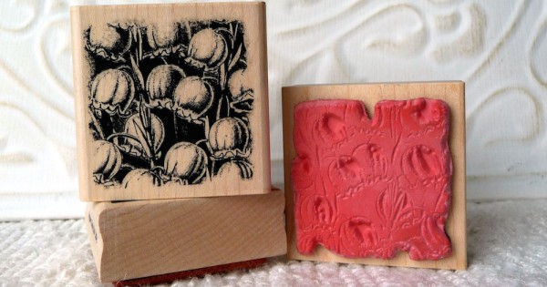 Lily of the Valley Flower Rubber Stamp