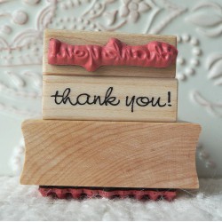 Thank-you and Thinking of You Rubber Stamps from The Old Island