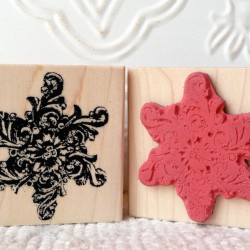 Blossom Snowflake Rubber Stamp